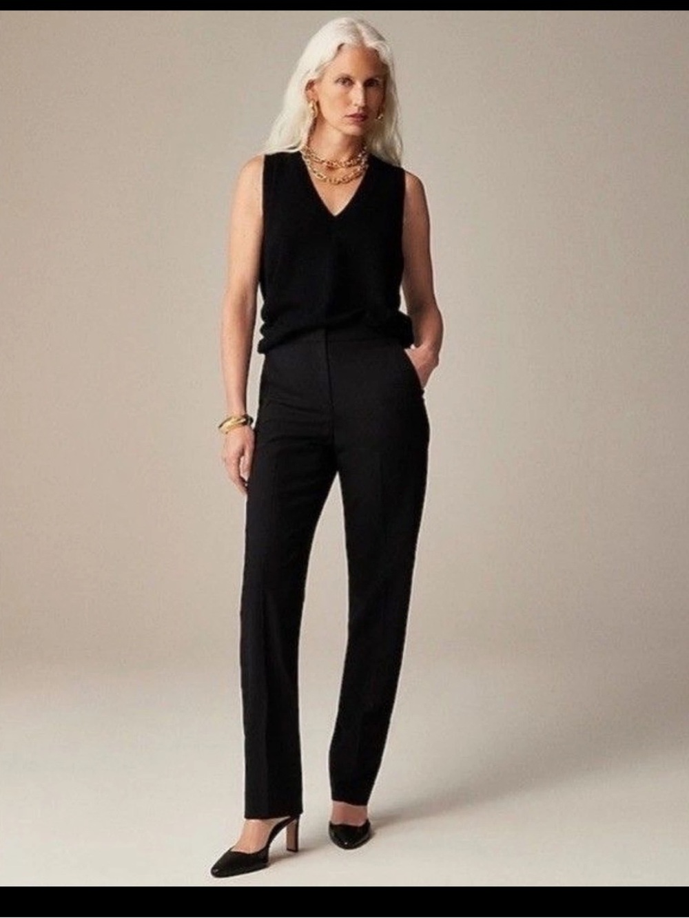 J.Crew Women’s Full-length Kate pant in Italian bi-stretch wool blend NWT Size 6